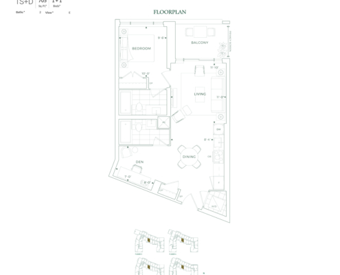 Edenbridge -Floor Plan-1S+D