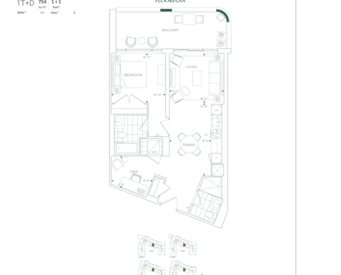 Edenbridge -Floor Plan-1T+D
