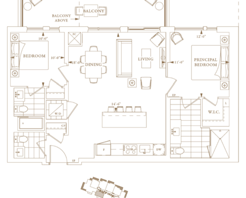 Royal Bayview - floor plan - 416